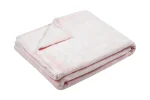 Pătură Doudou 130X160 cm, culoare roz pudră, 100% poliester