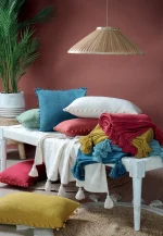 Pătură Sanchez 125X150 cm, culoare Roșu, 100% bumbac