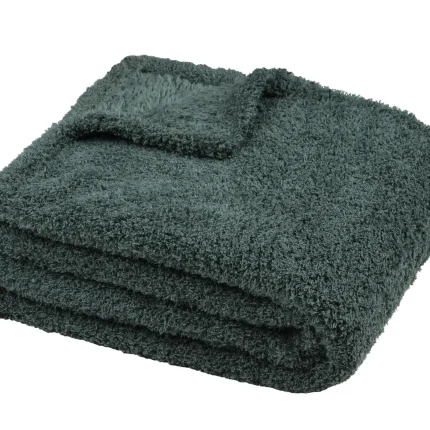 Pătură Montreal 130X160 cm, culoare verde, 100% poliester