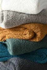 Pătură Montreal 130X160 cm, culoare verde, 100% poliester - imagine 2