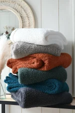 Pătură Montreal 130X160 cm, culoare Arămiu, 100% poliester