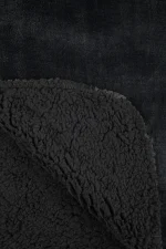 Pătură Michigan 130X160 cm, culoare antracit, 100% poliester - imagine 3
