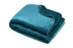 Pătură Michigan 130X160 cm, culoare verde petrol, 100% poliester
