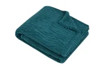 Pătură Columbia 130X160 cm, culoare verde petrol, 100% poliester