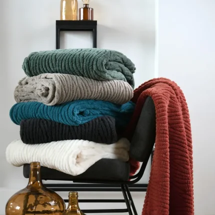 Pătură Columbia 130X160 cm, culoare Arămiu, 100% poliester