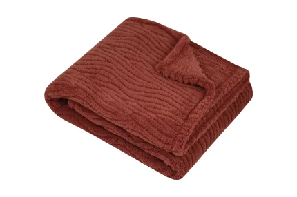 Pătură Columbia 130X160 cm, culoare Arămiu, 100% poliester - imagine 2
