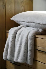 Pătură Bostan 130X160 cm, culoare natural, 100% poliester - imagine 2