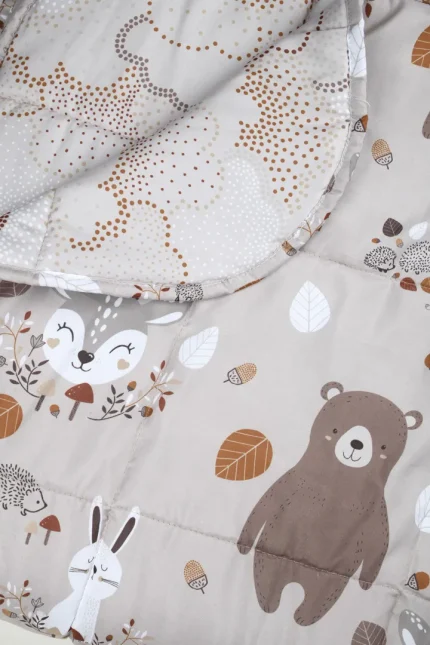 Cuvertură matlasată Gabin 160X220 cm, culoare Natural, 100% poliester - imagine 3