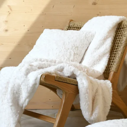 Pătură Brume 130X150 cm, culoare Crem, 100% poliester