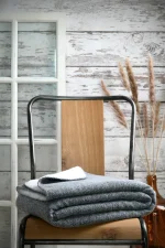 Pătură Rusty 130X160 cm, culoare Gri, 100% poliester