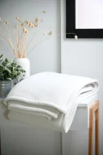 Pătură Clayton 130X160 cm, culoare Crem, 100% poliester