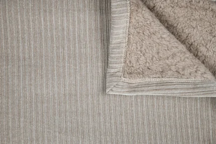 Pătură Clayton 130X160 cm, culoare Natural, 100% poliester - imagine 3