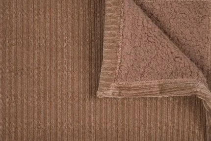 Pătură Clayton 130X160 cm, culoare Cappuccino, 100% poliester - imagine 3