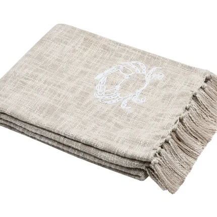 Pătură Dunes 125x150 cm, culoare Natural, 55% bumbac, 45% poliester