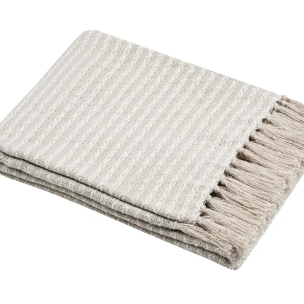 Pătură Balma 125X150 cm, culoare Natural, 100% bumbac