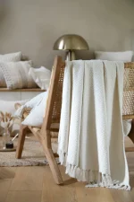 Pătura Balma 125X150 cm, culoare Alb, 100% bumbac