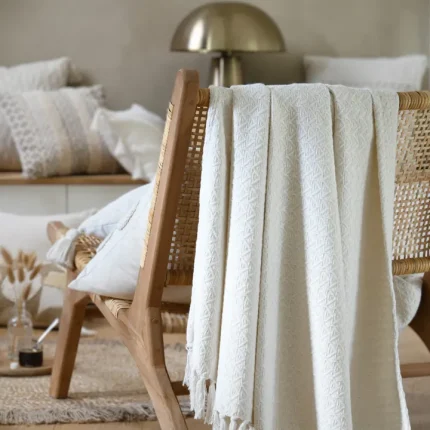 Pătura Balma 125X150 cm, culoare Alb, 100% bumbac