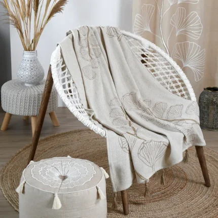 Pătură Nova 125X150 cm, culoare Crem, 55% bumbac, 45% poliester