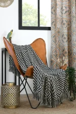 Pătură Tucano 125X150 cm, culoare Negru, 55% bumbac, 45% poliester