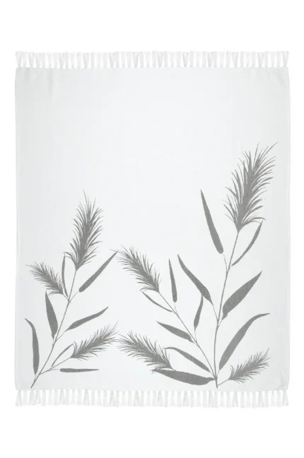 Pătură Pampa 125X150 cm, culoare Crem, 55% bumbac, 45% poliester - imagine 3