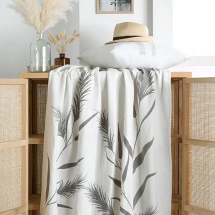 Pătură Pampa 125X150 cm, culoare Crem, 55% bumbac, 45% poliester