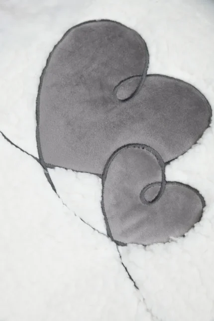 Pătură Doureve 130X160 cm, culoare Greige, 100% poliester - imagine 3