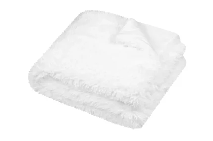 Pătură Cosylife 130X160 cm, culoare Alb, 100% poliester - imagine 2