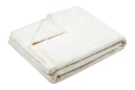 Pătură Doudou 180X220 cm, culoare crem, 100% poliester