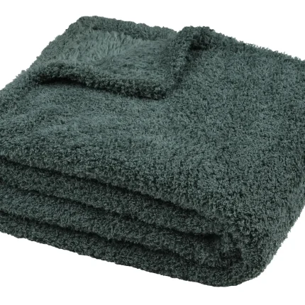 Pătură Montreal 180X220 cm, culoare verde, 100% poliester