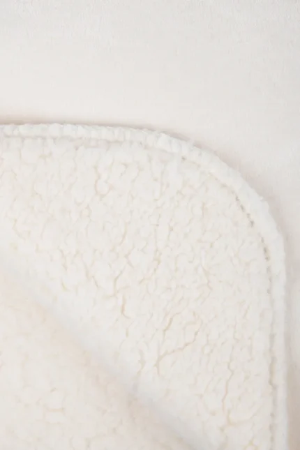 Pătură Michigan 180X220 cm, culoare crem, 100% poliester - imagine 3