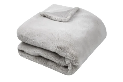 Pătură Bostan 180X220 cm, culoare Natural, 100% poliester - imagine 4