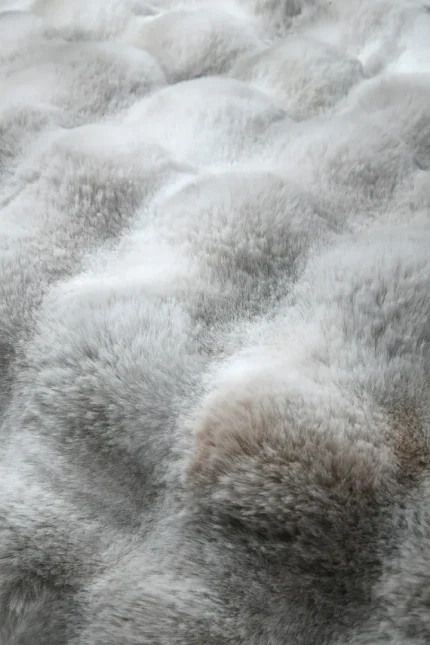 Pătură Nebraska 180X220 cm, culoare Gri perlă, 100% poliester - imagine 2