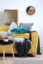 Pătură Doudou 220X240 cm, culoare crem, 100% poliester - imagine 2