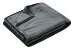 Pătură Doudou 220X240 cm, culoare antracit, 100% poliester