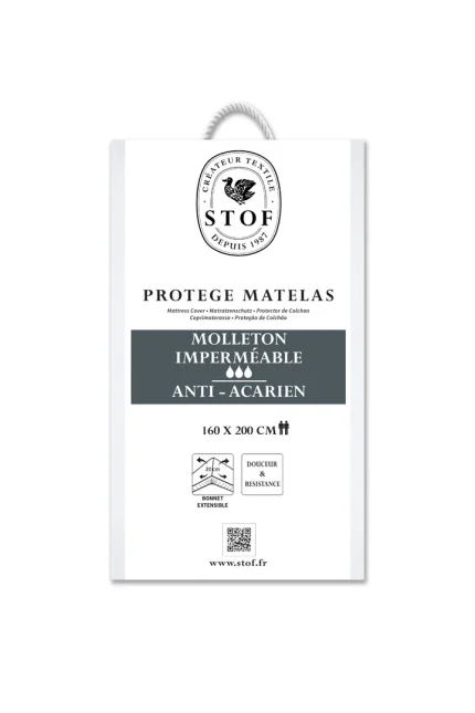 Protecție saltea Serena 160X200 cm, culoare alb - imagine 4