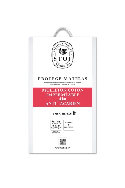 Protecție saltea Carlyn 180X200 cm, culoare alb - imagine 4