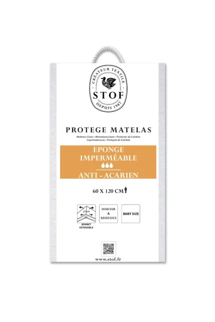 Protecție saltea Sonia 60X120 cm, culoare alb - imagine 4