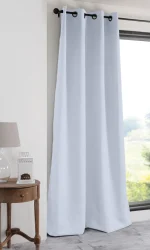 Draperie Notte 135X250 cm, culoare alb, 100% poliester - imagine 2