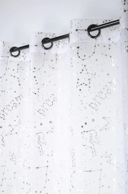 Perdea Unicorn Dream 135X260 cm, culoare alb, 100% poliester - imagine 3