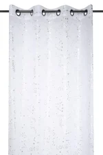 Perdea Unicorn Dream 135X260 cm, culoare alb, 100% poliester