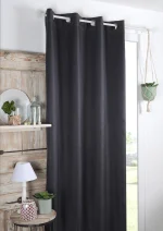 Draperie Copenhague 140X260 cm, culoare antracit, 100% poliester - imagine 2