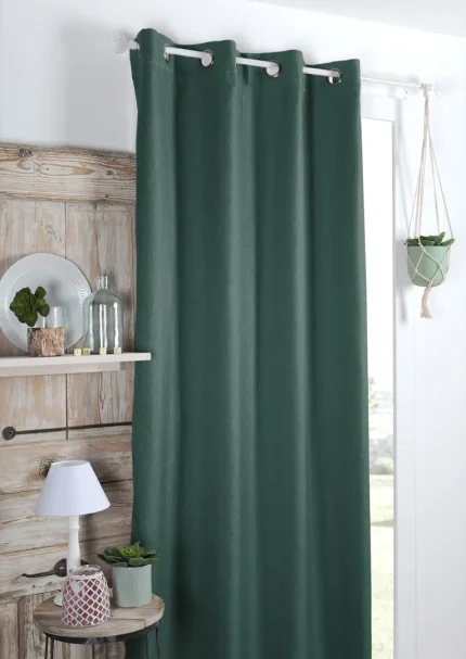 Draperie Copenhague 140X260 cm, culoare verde, 100% poliester - imagine 2
