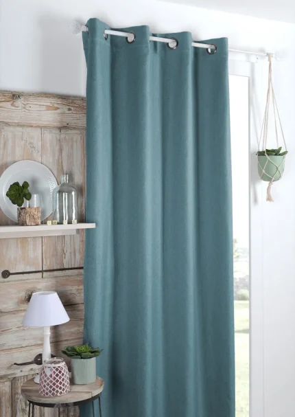 Draperie Copenhague 140X260 cm, culoare azur, 100% poliester - imagine 2