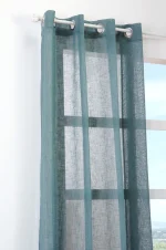 Perdea Paloma 140X260 cm, culoare verde petrol, 100% poliester - imagine 2