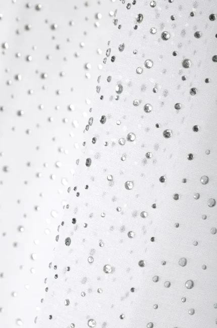 Perdea Whitty 140X260 cm, culoare alb, 100% poliester - imagine 5