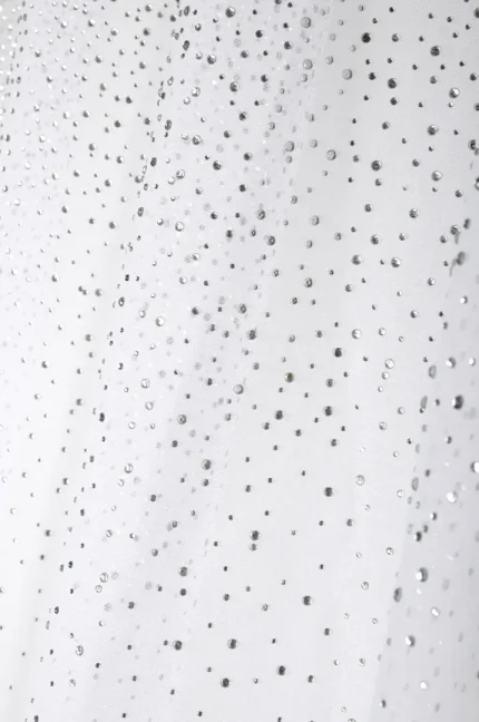 Perdea Whitty 140X260 cm, culoare alb, 100% poliester - imagine 4