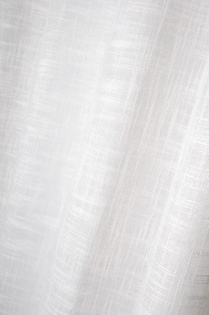 Perdea Ontario 135X260 cm, culoare alb, 100% poliester - imagine 3