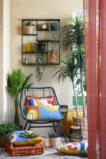 Perdea Ontario 135X260 cm, culoare cărămiziu, 100% poliester - imagine 4