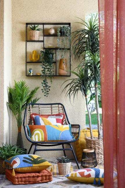 Perdea Ontario 135X260 cm, culoare cărămiziu, 100% poliester - imagine 4