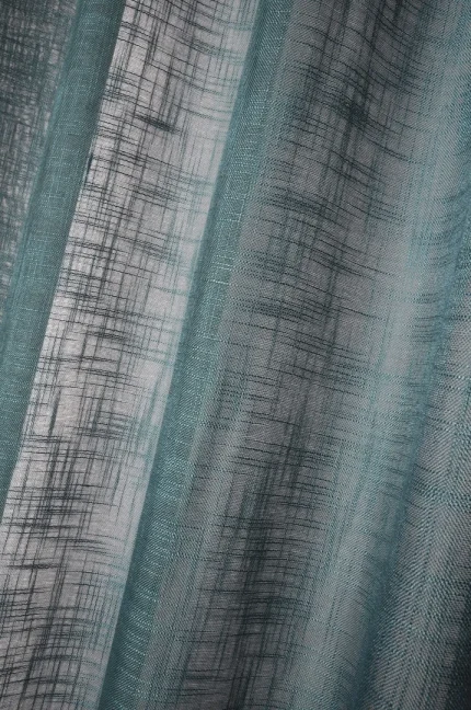 Perdea Ontario 135X260 cm, culoare turcoaz, 100% poliester - imagine 3